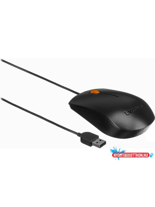 Lenovo egér 300, USB, fekete