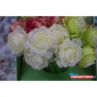 Rózsa fekete zselés toll, 0.5mm