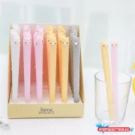 Végtelennyakú alpaka fekete zselés toll, 0.5mm