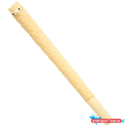 Végtelennyakú alpaka fekete zselés toll, 0.5mm