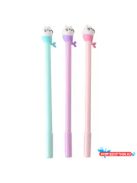 Fókacica hableány fekete zselés toll, 0.5mm