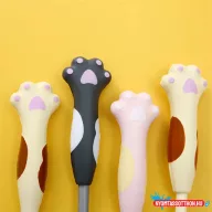 Cicamancsos fekete zselés toll, 0.5mm