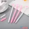 Pink cicatappancs fekete zselés toll, 0.38mm