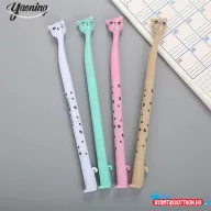 Zsiráfnyakú gyönyörű cica fekete zselés toll, 0.5mm