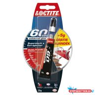 Pillanatragasztó 20g Loctite 60 sec univerzális Gél