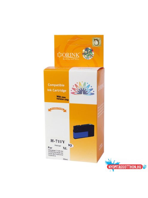 Hp 711XL/CZ132A tintapatron yellow ORINK (utángyártott)