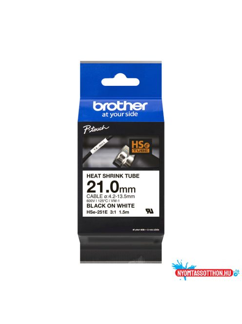 Brother HSe-251E 21 mm széles 1,5 méter hosszú szalagkazetta