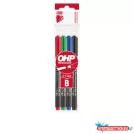   Alkoholos marker készlet, B OHP Ico 10 db/doboz, 4 különféle szín