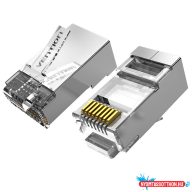 Vention FTP (Cat.6 ,RJ45,átlátszó) 10db, csatlakozó