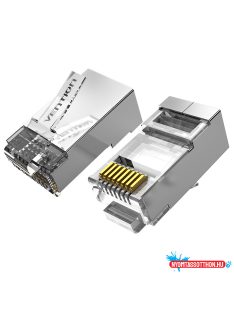 Vention FTP (Cat.6 ,RJ45,átlátszó) 10db, csatlakozó