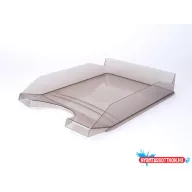   Irattálca, műanyag, VICTORIA OFFICE, áttetsző füstszínű