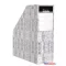 Iratpapucs, karton, 90 mm, VICTORIA OFFICE, "Textil"
