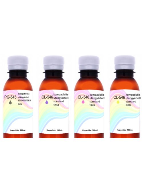 Manufactured with standard Canon CL-546 / PG-545 ink, 100ml complete set