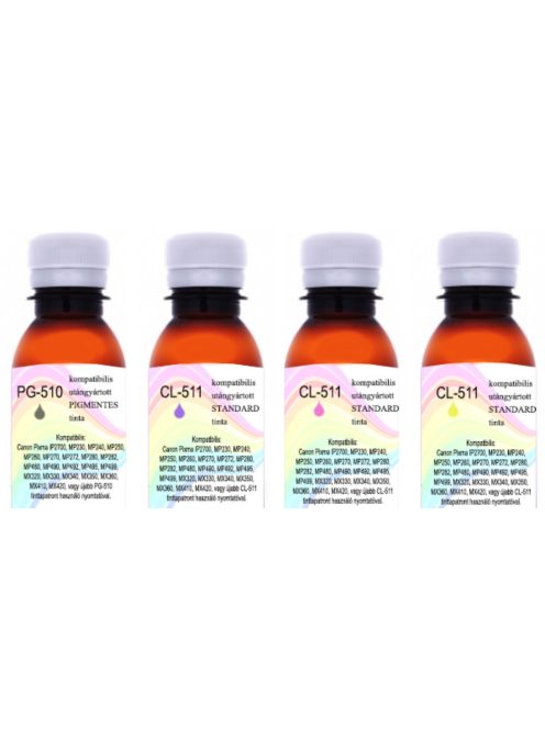 Canon standard PG-510 / CL-511 inks, 100ml complete set