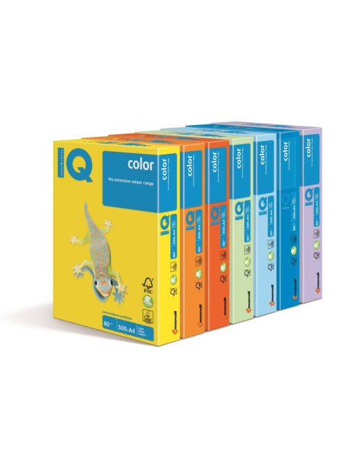 IQ Color A4 80g. YE23 Yellow, colored tinted paper