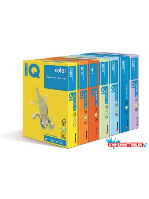 IQ Color A4 80g. OBL70 Jégkék, anyagában színezett másolópapírIQ Color A4 80g. másolópapír