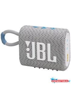   JBL Go 3 Eco vízálló hordozható Bluetooth hangszóró fehér (JBLGO3ECOWHT)
