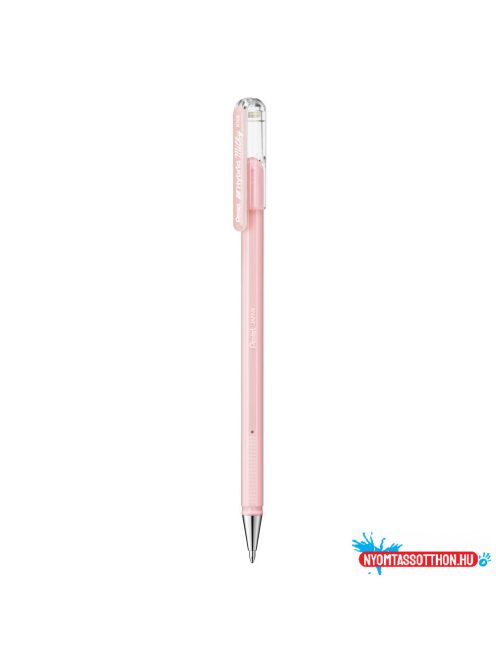 Zselés toll 0,4mm, kupakos Pentel Hybrid K108-PP, írásszín pastel pink