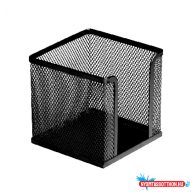 Fémhálós kockatömbtartó 10x10x8cm, Bluering(R) fekete