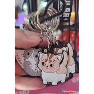 Cuki Szilikon Cicás Kulcstartó