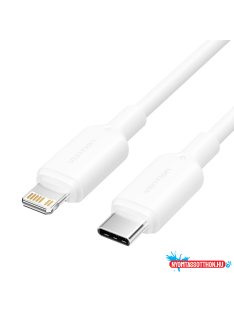 Vention USB-C 2.0 -> Lightning, (3A, fehér) 2m, kábel