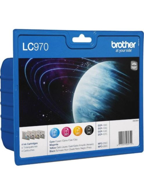 Brother LC970BKCMY Ink Cartridge Package (Original)
