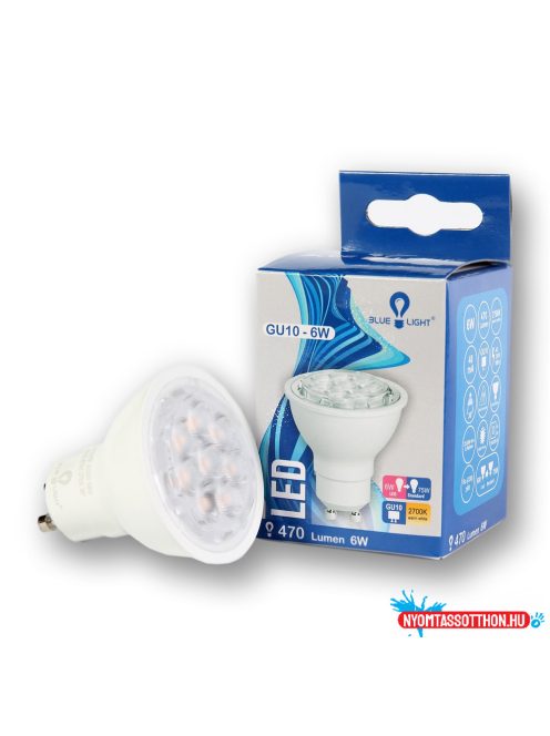 Led 6W GU10 2700k 470lm Blue Light