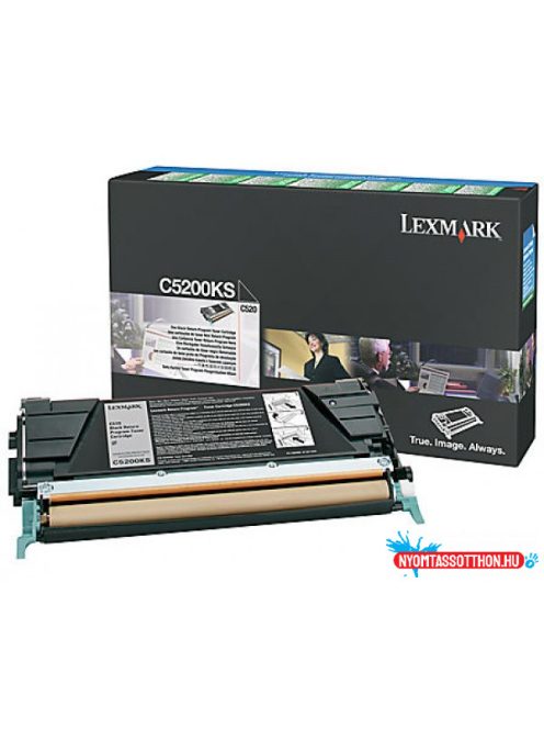 Lexmark C520/530 Return Toner Black 1.500 oldal (Eredeti) C5200KS