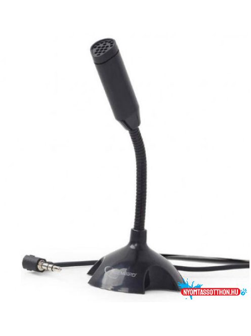 GEMBIRD MIC-D-02 asztali mikrofon, fekete