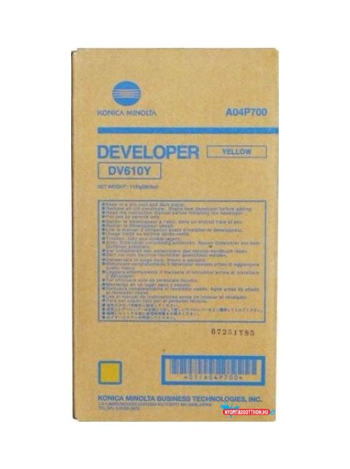 Minolta DV610 Yellow Developer (Eredeti)