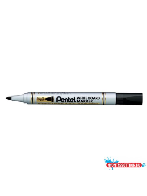 Táblamarker 2mm, kerek, Pentel fekete