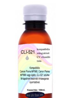   Új generációs utángyártott UV ellenálló CLI-521 grey tinta, 100ml (db)