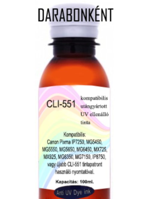 New generation of remanufactured UV resistant PGI-550 / CLI-551 ink, 100ml