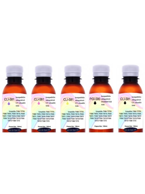 New Generation Aftermarket UV Resistant PGI-570 / CLI-571 Ink Complete 100ml Set