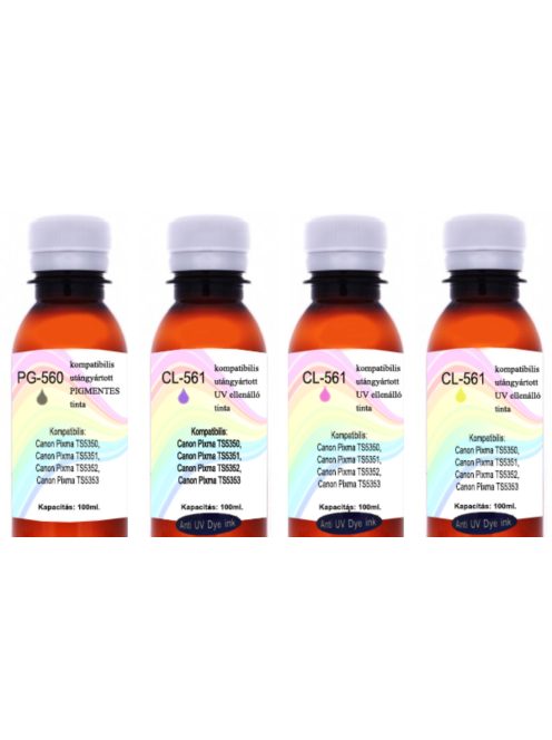 New-generation aftermarket UV resistant PG-545 / CL-546 ink, 100ml complete set