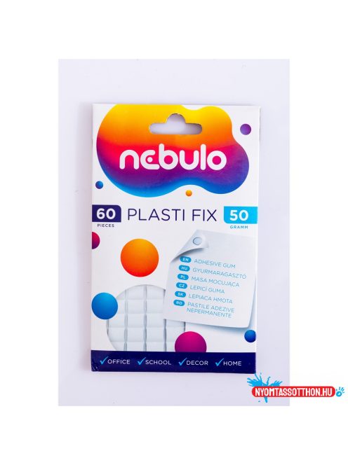 Gyurmaragasztó 50g. 60 kocka Plasti Fix,  Nebulo