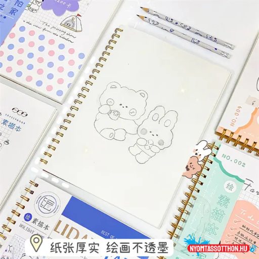 A4 cuki mintás rajzfüzet