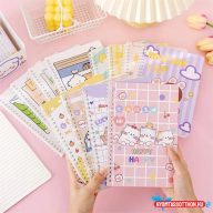 A5 vonalas cuki happy mintás spirál füzet