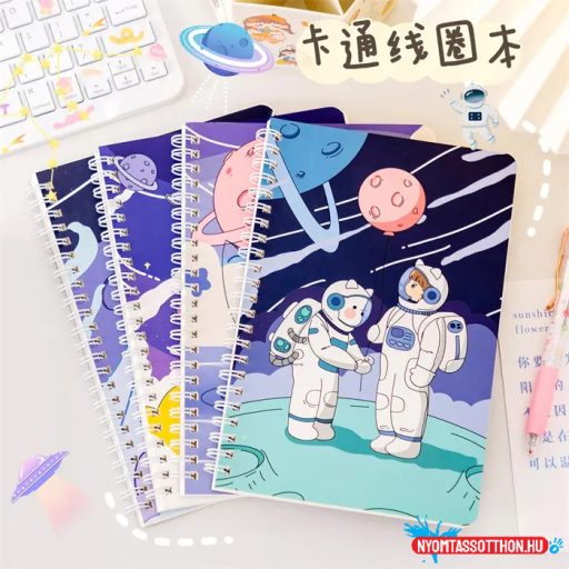 A5 vonalas cuki happy mintás spirál füzet