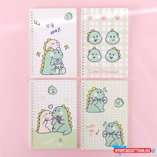 A5 vonalas cuki happy mintás spirál füzet