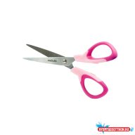 Olló, 14cm, hegyes, iskolai, ergonomikus, Nebulo