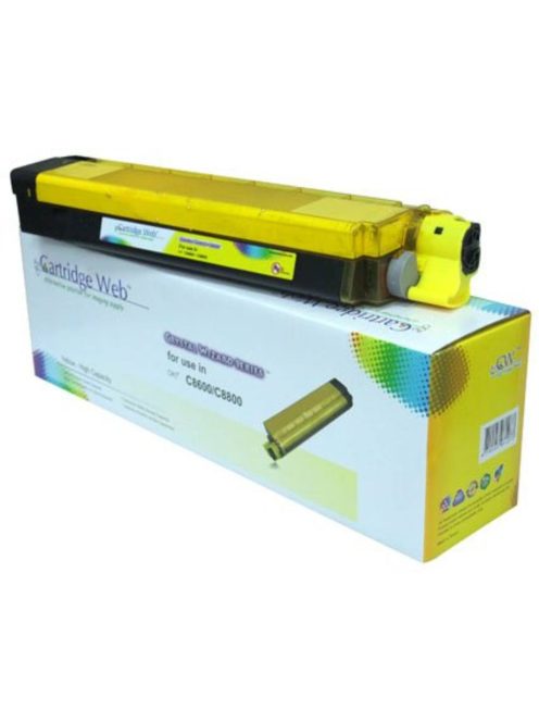 OKI C8600 / C8800 Cartridge Yellow 6K (New Build) CartridgeWeb