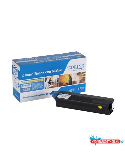 Oki C5100/TYPE C6 toner yellow ORINK (utángyártott)