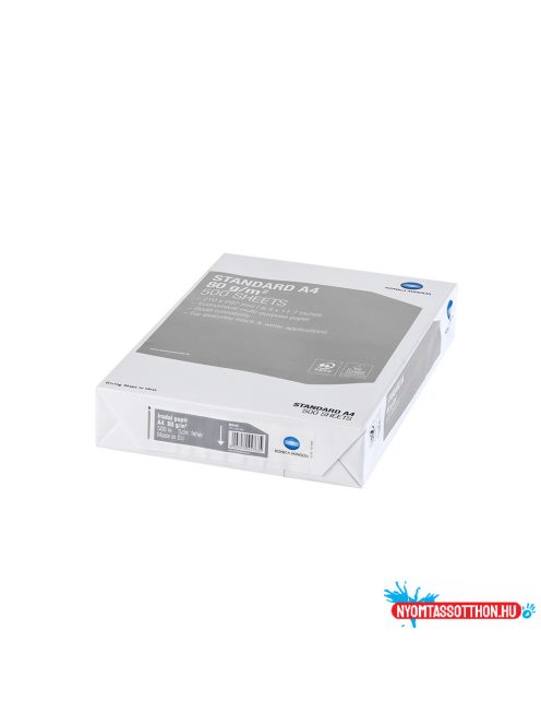 Másolópapír A4, 80g, Konica Minolta Standard 500ív/csomag,