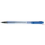   Golyóstoll, (0.7) 0,27 mm, nyomógombos, átlátszó tolltest, PILOT "BP-S Matic", kék