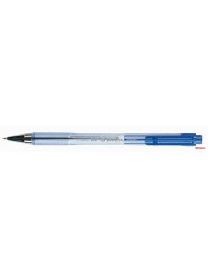   Golyóstoll, (0.7) 0,27 mm, nyomógombos, átlátszó tolltest, PILOT "BP-S Matic", kék