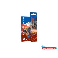   Rollertoll készlet, 0,35 mm, törölhető, nyomógombos, PILOT "Frixion Clicker Naruto", 3 különböző szín
