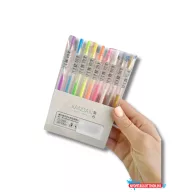 9 darabos, színes zselés tollkészlet (0.7 mm)
