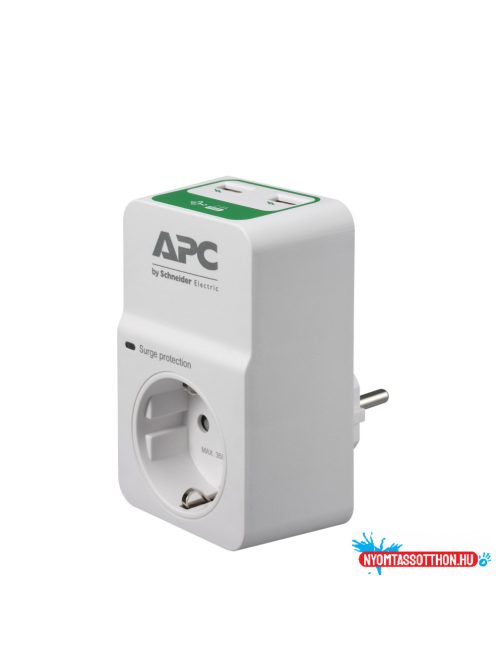 APC Essential SurgeArrest 1 Outlet 230V, 2 Port USB Charger, Germany