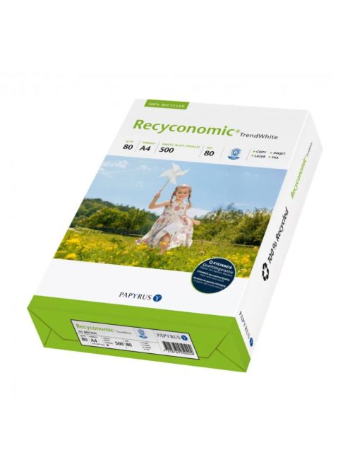 A / 4 Recyconomic Trend White 80g. recycled copy paper